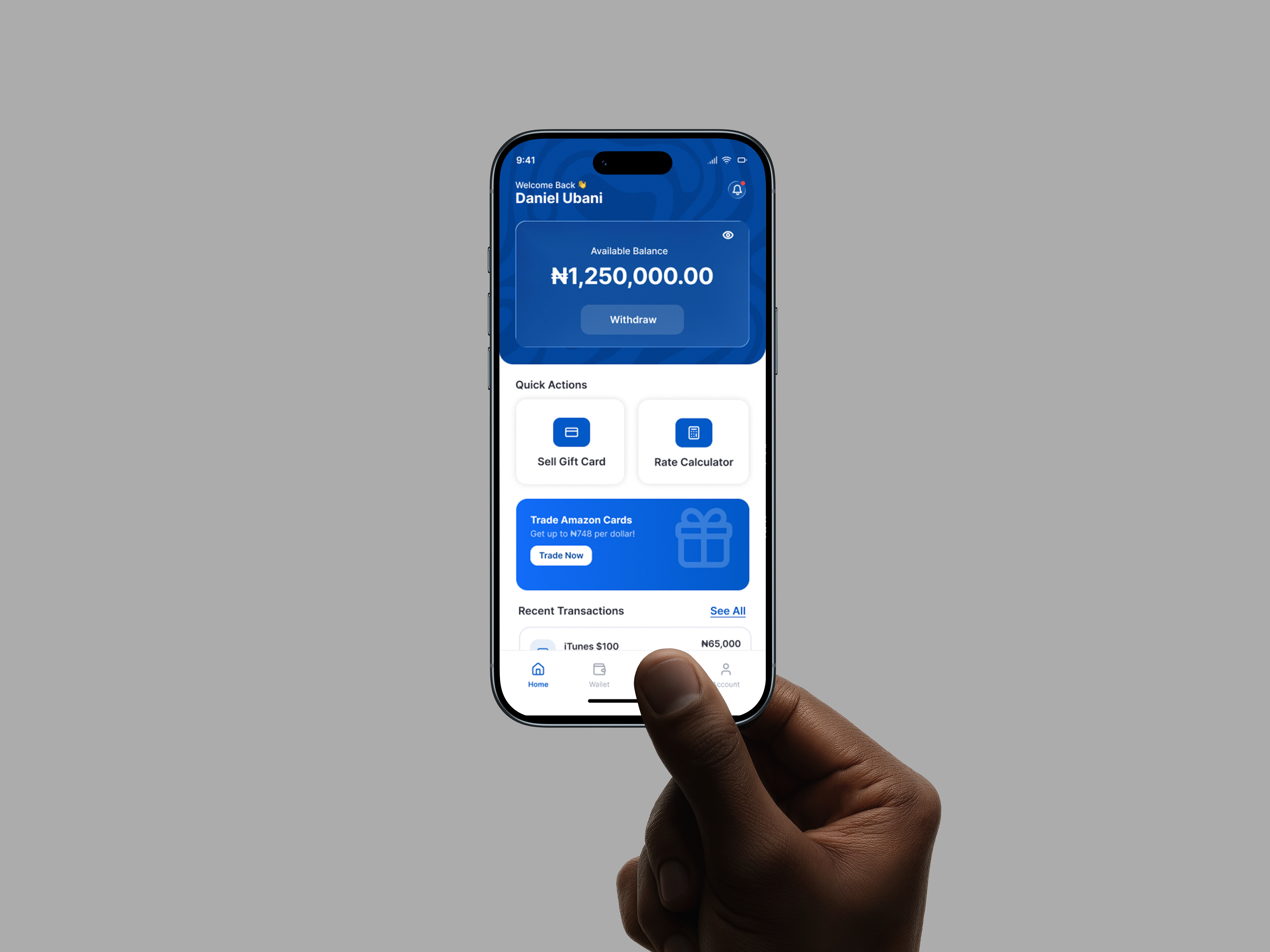 Cardcentrals mobile app on phones